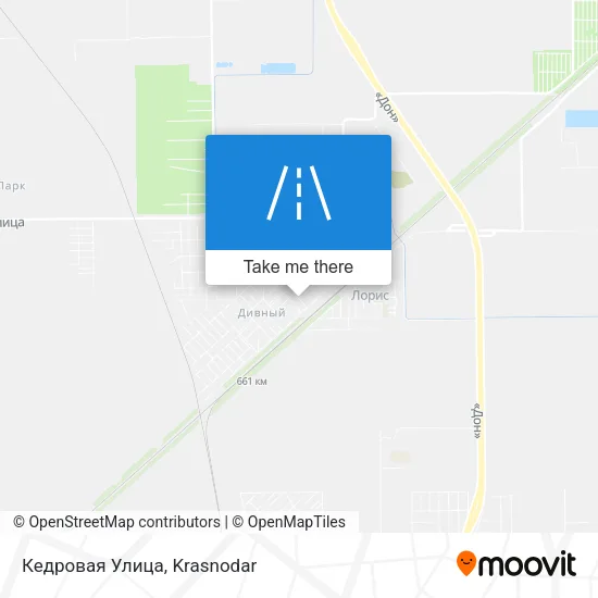 Кедровая Улица map