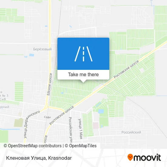 Кленовая Улица map