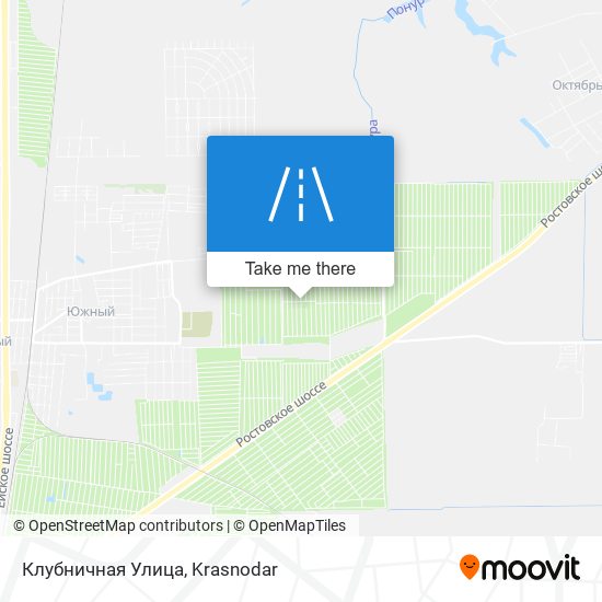 Клубничная Улица map