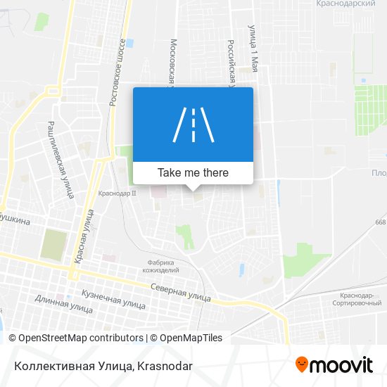 Коллективная Улица map