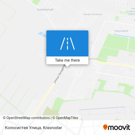 Колосистая Улица map