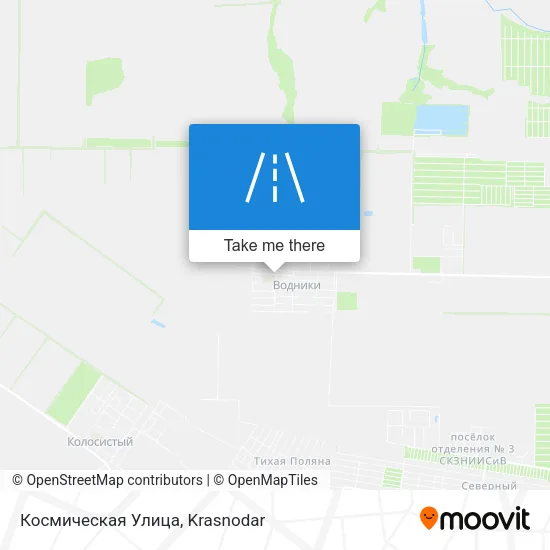 Космическая Улица map