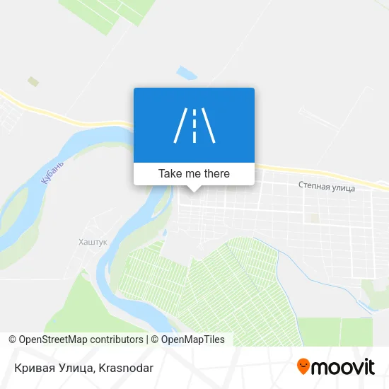 Кривая Улица map