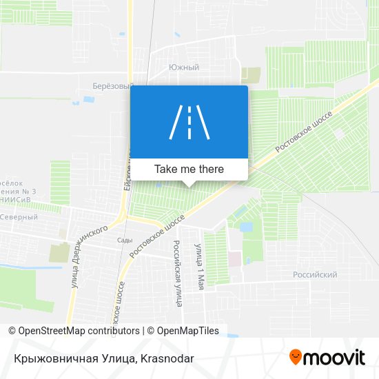 Крыжовничная Улица map