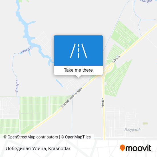 Лебединая Улица map