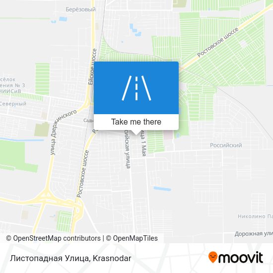 Листопадная Улица map