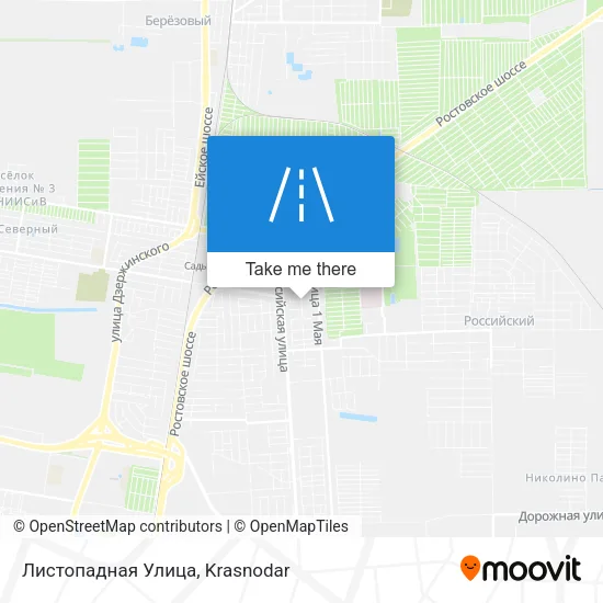 Листопадная Улица map