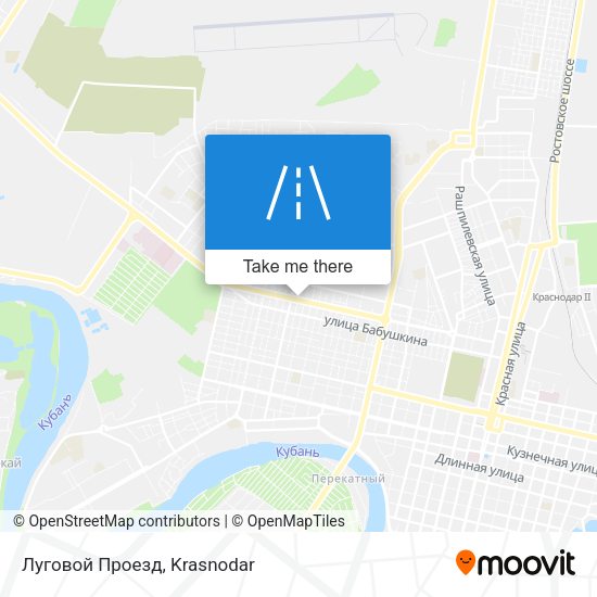 Луговой Проезд map