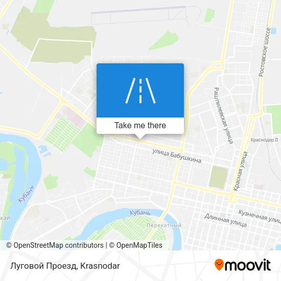 Луговой Проезд map