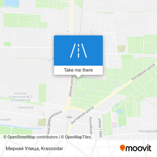 Мирная Улица map