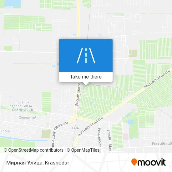 Мирная Улица map