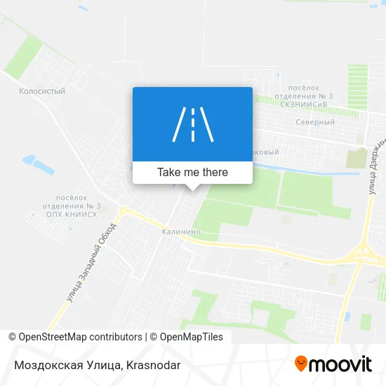Моздокская Улица map