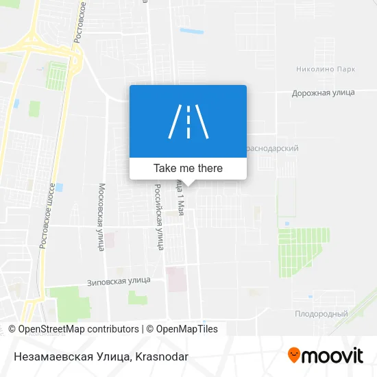 Незамаевская Улица map