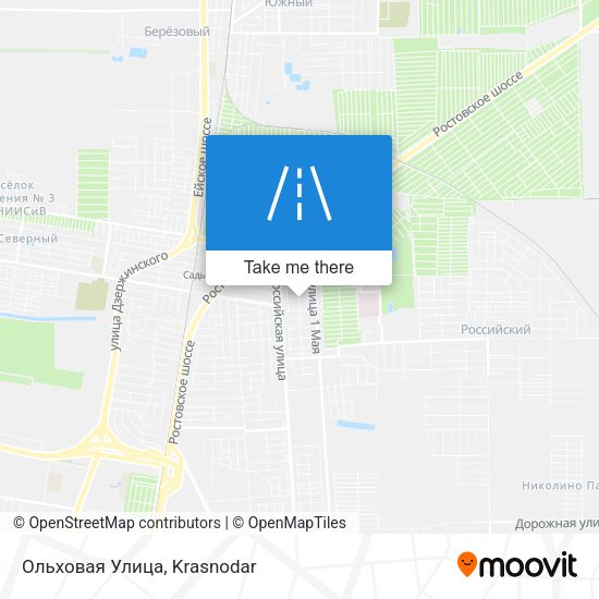 Ольховая Улица map