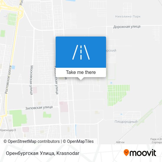 Оренбургская Улица map