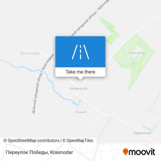 Переулок Победы map