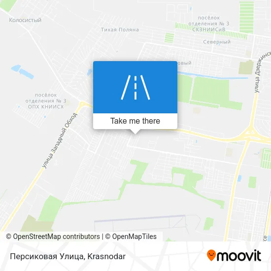 Персиковая Улица map
