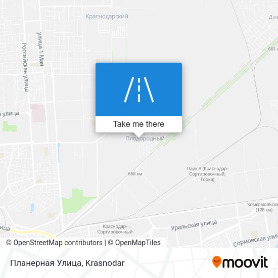 Планерная Улица map