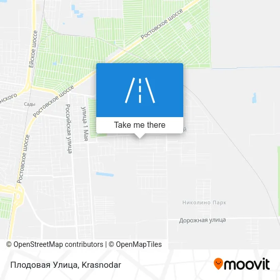 Плодовая Улица map