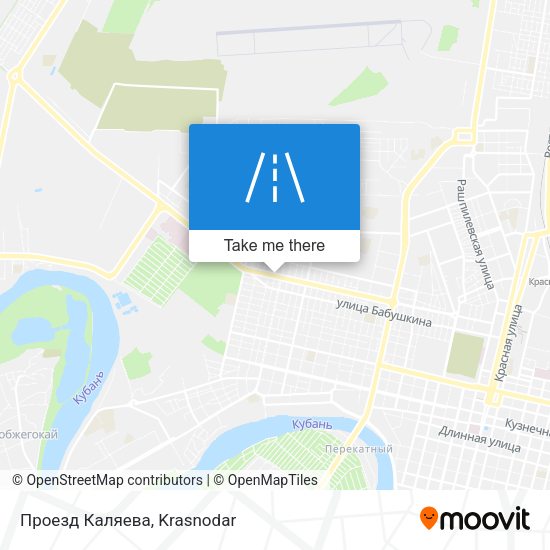 Проезд Каляева map