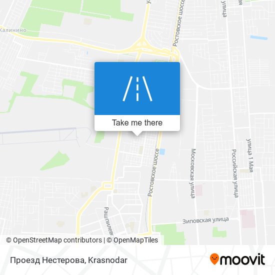 Проезд Нестерова map