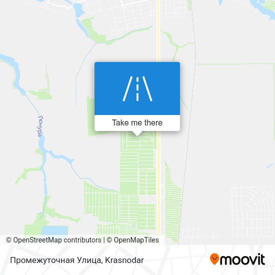 Промежуточная Улица map