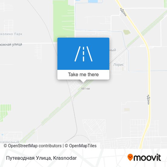 Путеводная Улица map