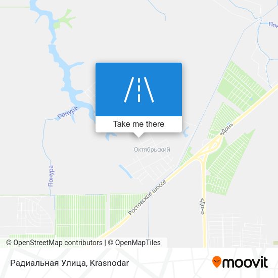 Радиальная Улица map