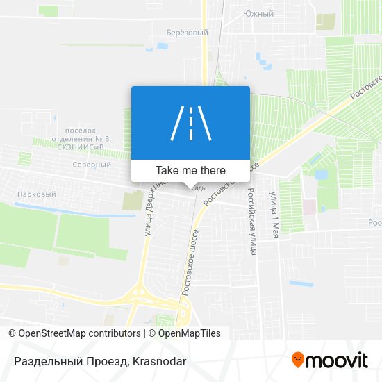 Раздельный Проезд map