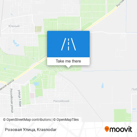 Розовая Улица map