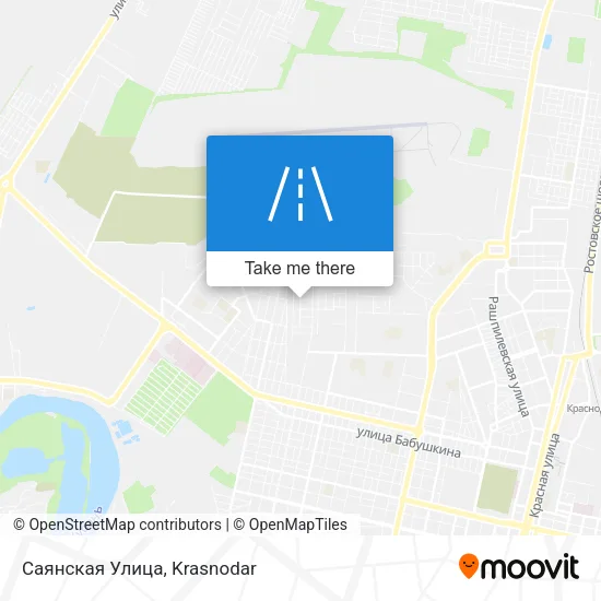 Саянская Улица map