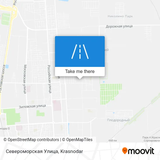 Североморская Улица map