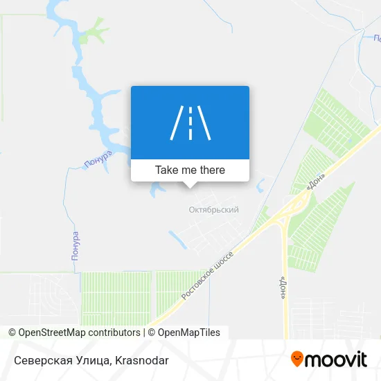 Северская Улица map