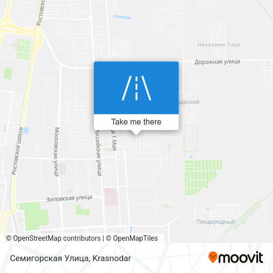 Семигорская Улица map