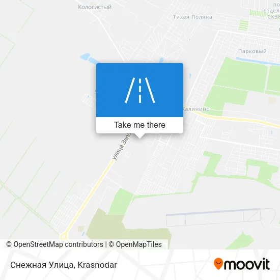 Снежная Улица map