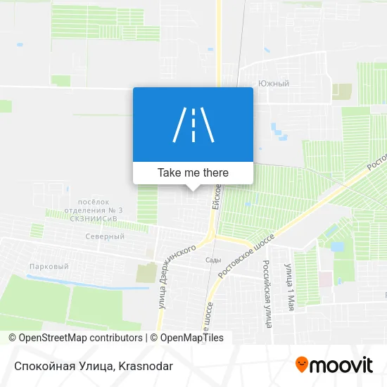 Спокойная Улица map