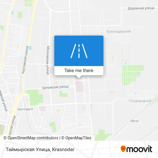 Таймырская Улица map