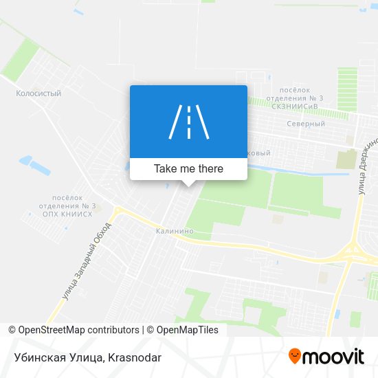 Убинская Улица map