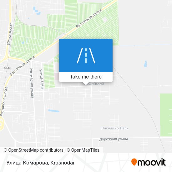 Улица Комарова map