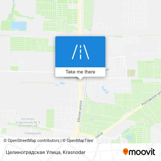 Целиноградская Улица map