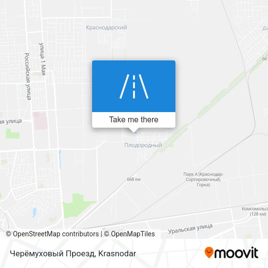 Черёмуховый Проезд map