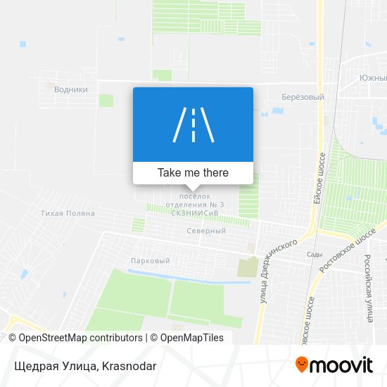 Щедрая Улица map