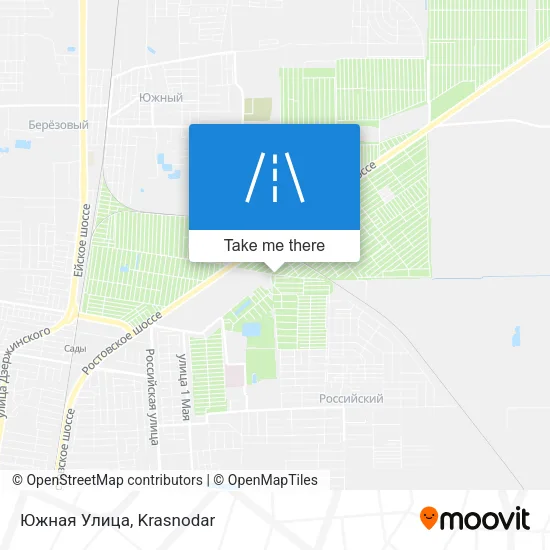 Южная Улица map