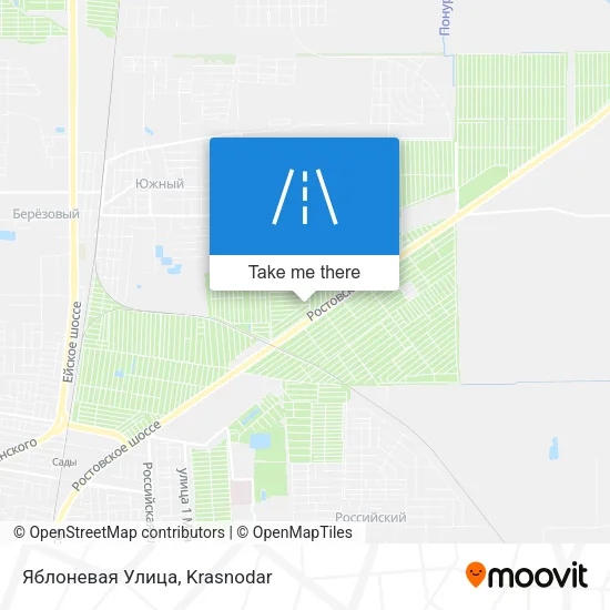 Яблоневая Улица map