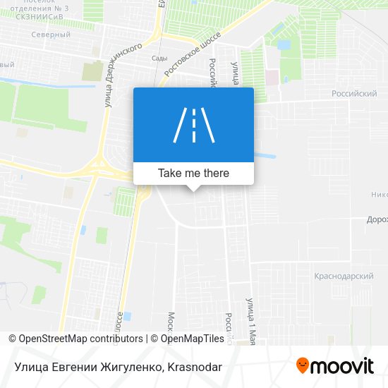 Улица Евгении Жигуленко map