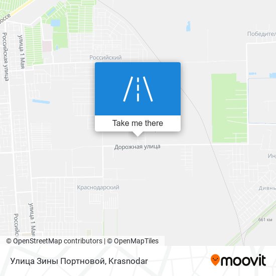 Улица Зины Портновой map