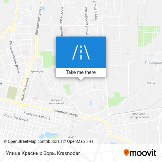 Улица Красных Зорь map