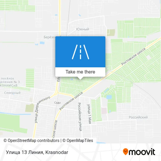 Улица 13 Линия map