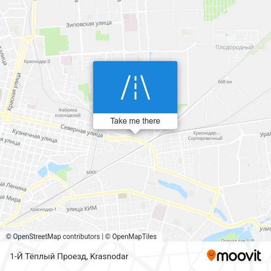 1-Й Тёплый Проезд map