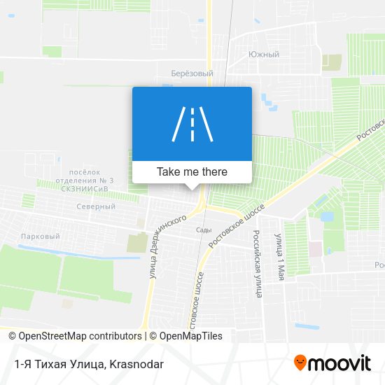 1-Я Тихая Улица map